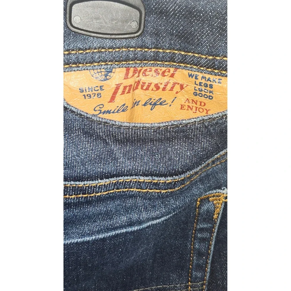 Diesel Safado Regular Slim Straight Jeans Dark Wash 34x32 0604B Stretch